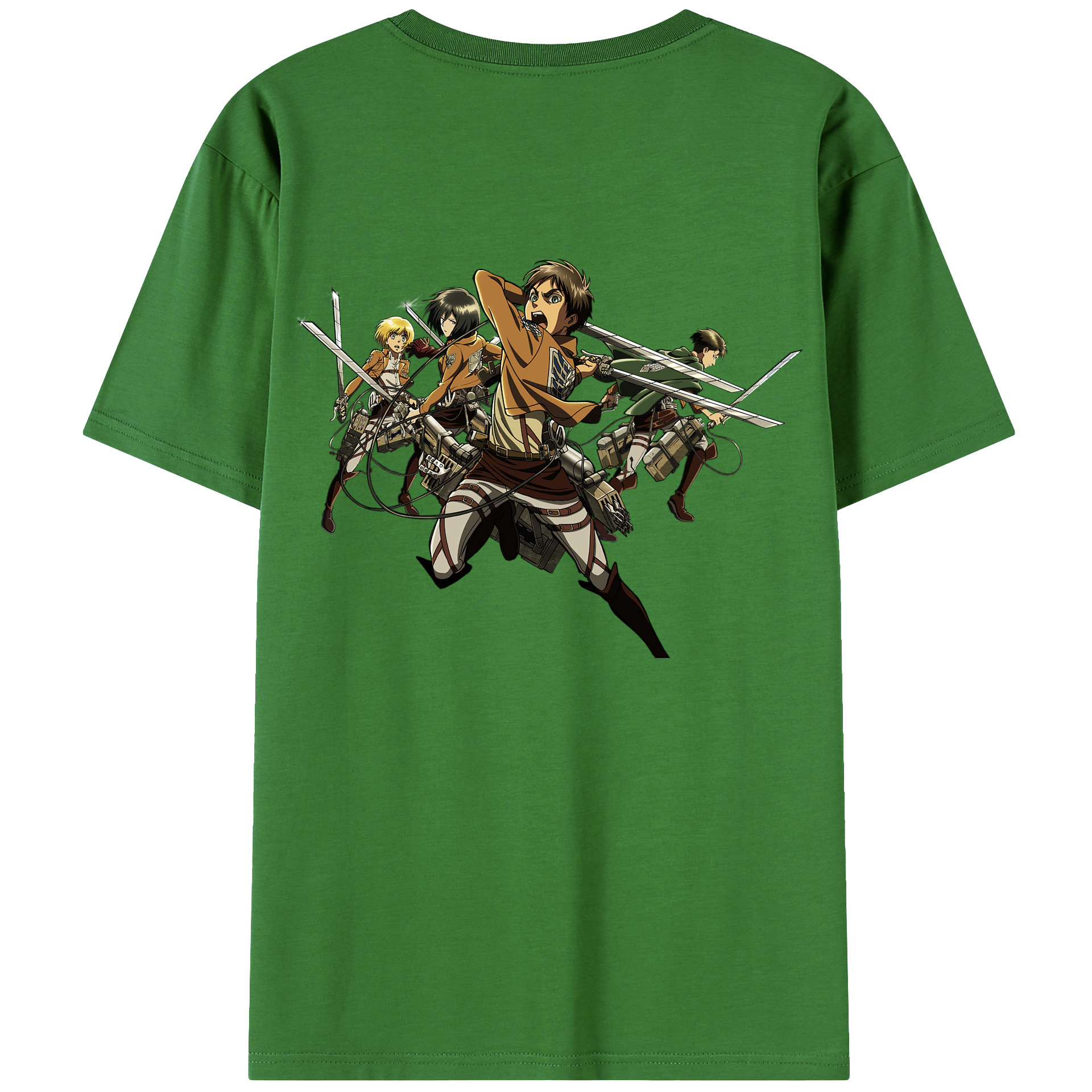 （画像用） 進撃の巨人 エレン･イェーガー Attack on Titan Eren Jäger レディース半袖Tシャツ(バックプリント)